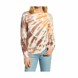 Desert Dreamer Smile Originals Sweatshirt Top Size L Mauve Tie Dye NWT B88